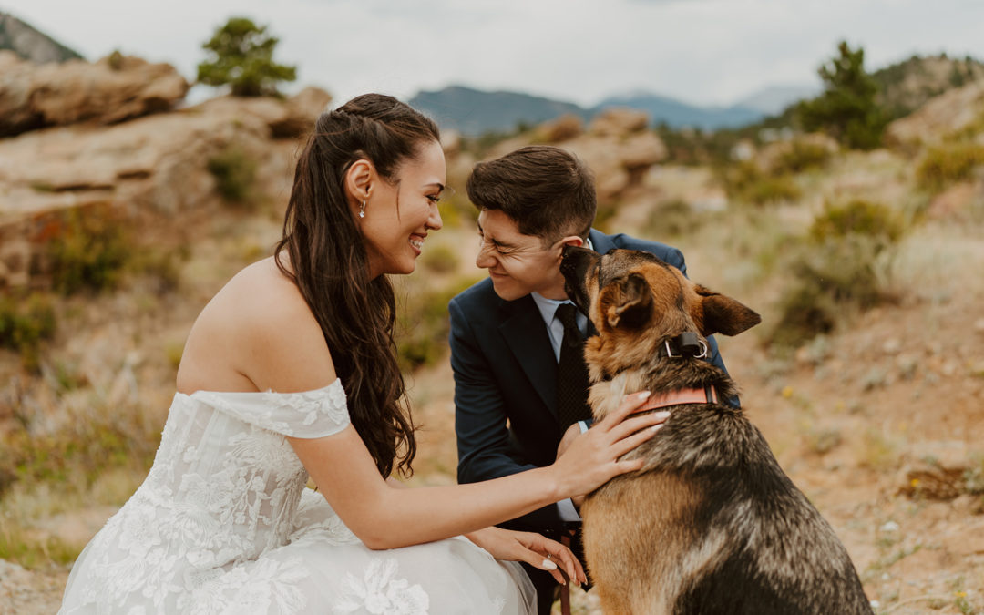 Dog-Friendly Rocky Mountain National Park Elopement in Colorado