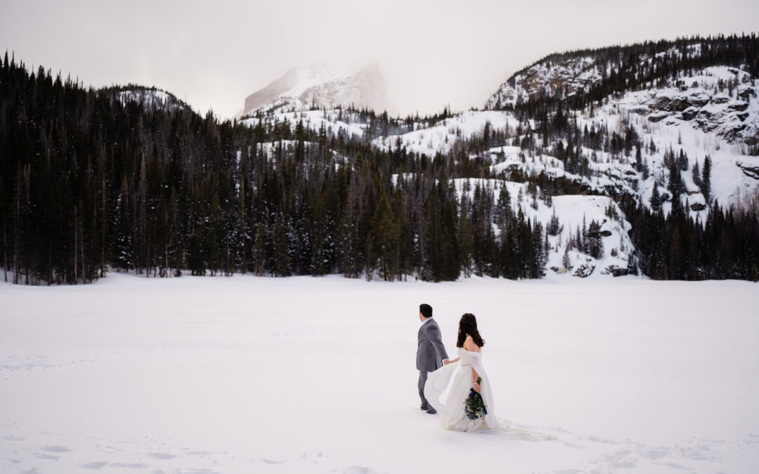 Winter Elopement in Rocky Mountain National Park